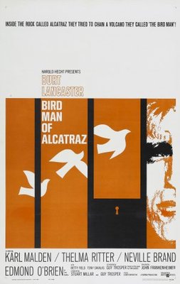 Birdman of Alcatraz movie poster (1962) wood print