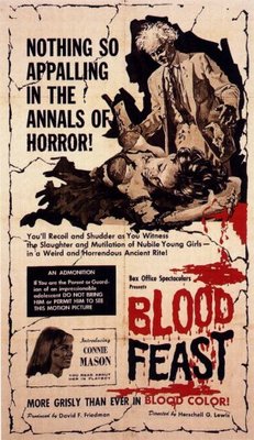 Blood Feast movie poster (1963) canvas poster
