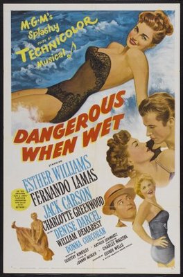 Dangerous When Wet movie poster (1953) wooden framed poster