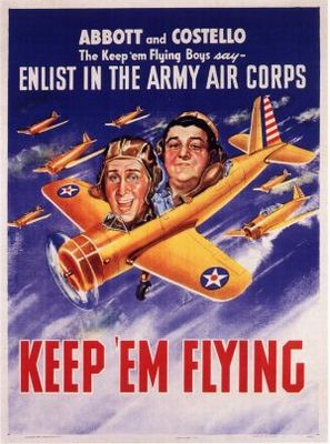 Keep 'Em Flying movie poster (1941) metal framed poster