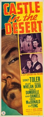 Castle in the Desert movie poster (1942) tote bag