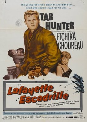 Lafayette Escadrille movie poster (1958) wooden framed poster