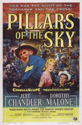 Pillars of the Sky movie poster (1956) metal framed poster