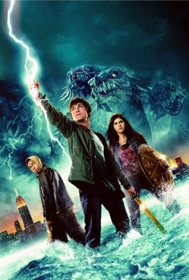 Percy Jackson & the Olympians: The Lightning Thief movie poster (2010) wooden framed poster