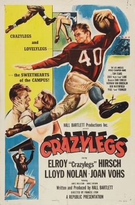 Crazylegs movie poster (1953) wooden framed poster