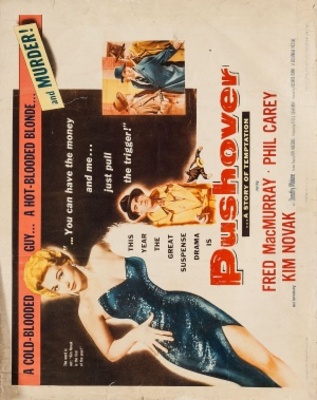 Pushover movie poster (1954) wooden framed poster