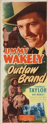 Outlaw Brand movie poster (1948) metal framed poster