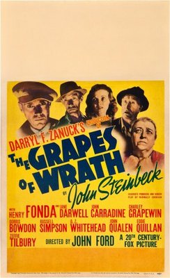 The Grapes of Wrath movie poster (1940) canvas poster
