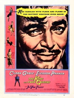 The King and Four Queens movie poster (1956) t-shirt