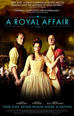En kongelig affÃ¦re movie poster (2012) pillow
