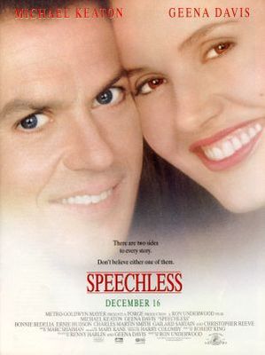 Speechless movie poster (1994) metal framed poster