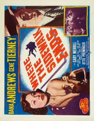 Where the Sidewalk Ends movie poster (1950) poster