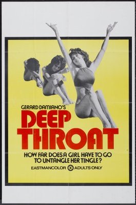 Deep Throat movie poster (1972) metal framed poster