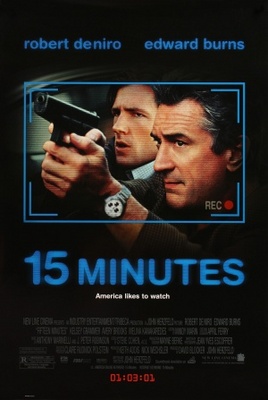 15 Minutes movie poster (2001) metal framed poster