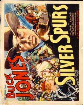 Silver Spurs movie poster (1936) wooden framed poster