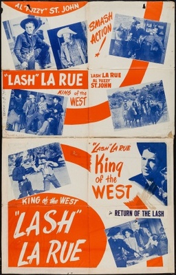 Return of the Lash movie poster (1947) metal framed poster