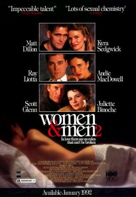 Women & Men 2: In Love There Are No Rules movie poster (1991) Stickers MOV_bef239e9