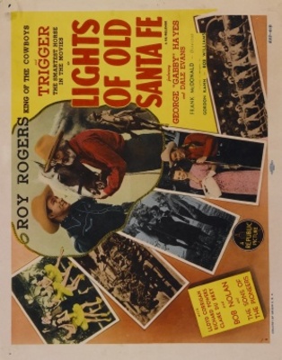 Lights of Old Santa Fe movie poster (1944) wooden framed poster