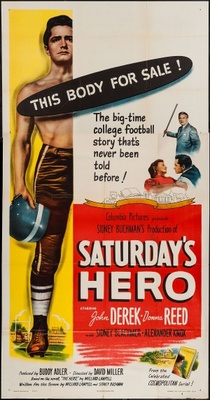 Saturday's Hero movie poster (1951) wooden framed poster