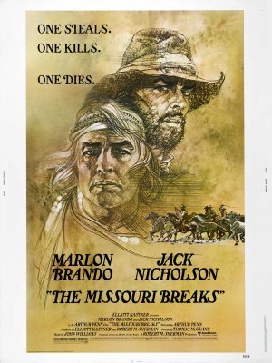 The Missouri Breaks movie poster (1976) t-shirt