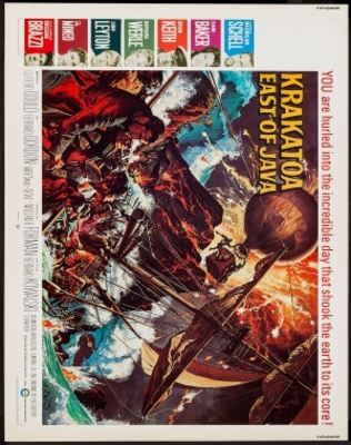 Krakatoa, East of Java movie poster (1969) canvas poster