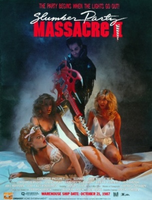 Slumber Party Massacre II movie poster (1987) metal framed poster