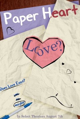 Paper Heart movie poster (2009) wood print