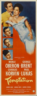 Temptation movie poster (1946) metal framed poster