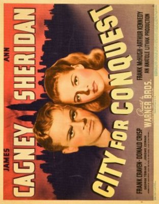 City for Conquest movie poster (1940) canvas poster