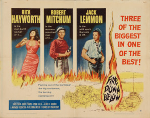 Fire Down Below movie poster (1957) metal framed poster