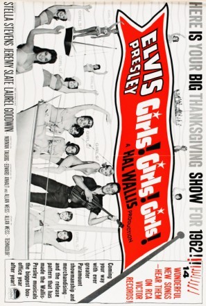 Girls! Girls! Girls! movie poster (1962) wooden framed poster