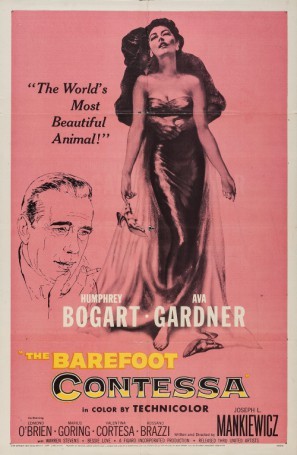 The Barefoot Contessa movie poster (1954) canvas poster