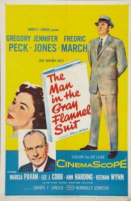 The Man in the Gray Flannel Suit movie poster (1956) metal framed poster