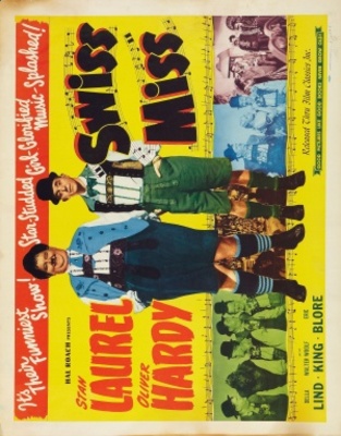 Swiss Miss movie poster (1938) tote bag