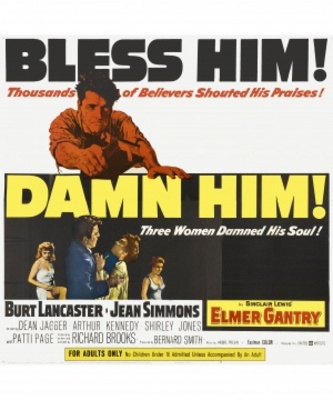 Elmer Gantry movie poster (1960) poster with hanger