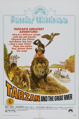 Tarzan and the Great River movie poster (1967) canvas poster