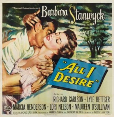 All I Desire movie poster (1953) poster with hanger