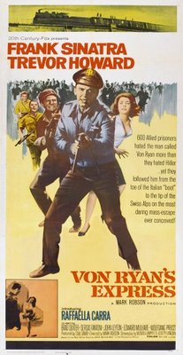 Von Ryan's Express movie poster (1965) metal framed poster