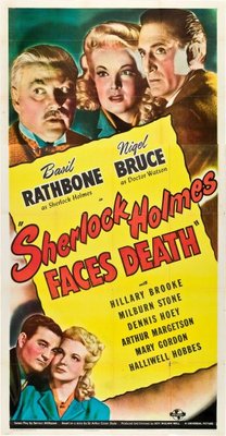 Sherlock Holmes Faces Death movie poster (1943) metal framed poster