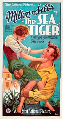 The Sea Tiger movie poster (1927) wood print