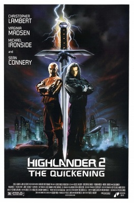 Highlander 2 movie poster (1991) wooden framed poster
