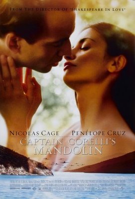 Captain Corelli's Mandolin movie poster (2001) poster with hanger
