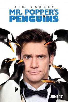 Mr. Popper's Penguins movie poster (2011) canvas poster
