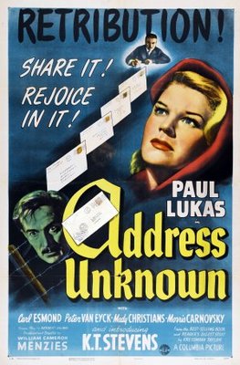 Address Unknown movie poster (1944) Poster MOV_c189bec1