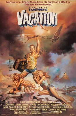 Vacation movie poster (1983) wood print