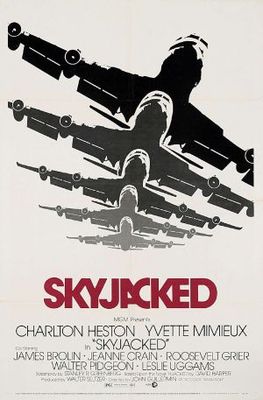Skyjacked movie poster (1972) poster with hanger