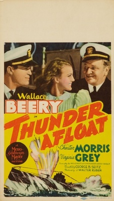 Thunder Afloat movie poster (1939) metal framed poster