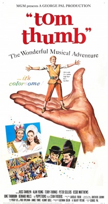 tom thumb movie poster (1958) wood print