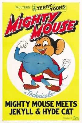 Mighty Mouse Meets Jekyll and Hyde Cat movie poster (1944) pillow