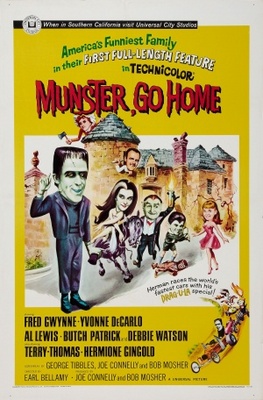 Munster, Go Home movie poster (1966) poster with hanger